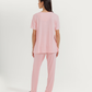 Women's Half Sleeve Pajama with Embroidered Pants