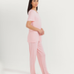 Women's Half Sleeve Pajama with Embroidered Pants