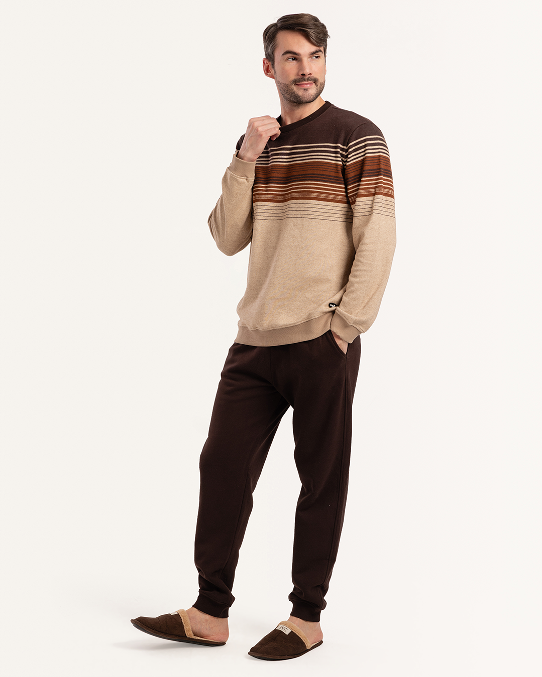 بيجاما جاكارد خطوط متنوعة