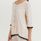 Women's Pajama with 3/4 Sleeves and Bows Pants