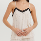 Women's Pajama with 3/4 Sleeves and Bows Pants