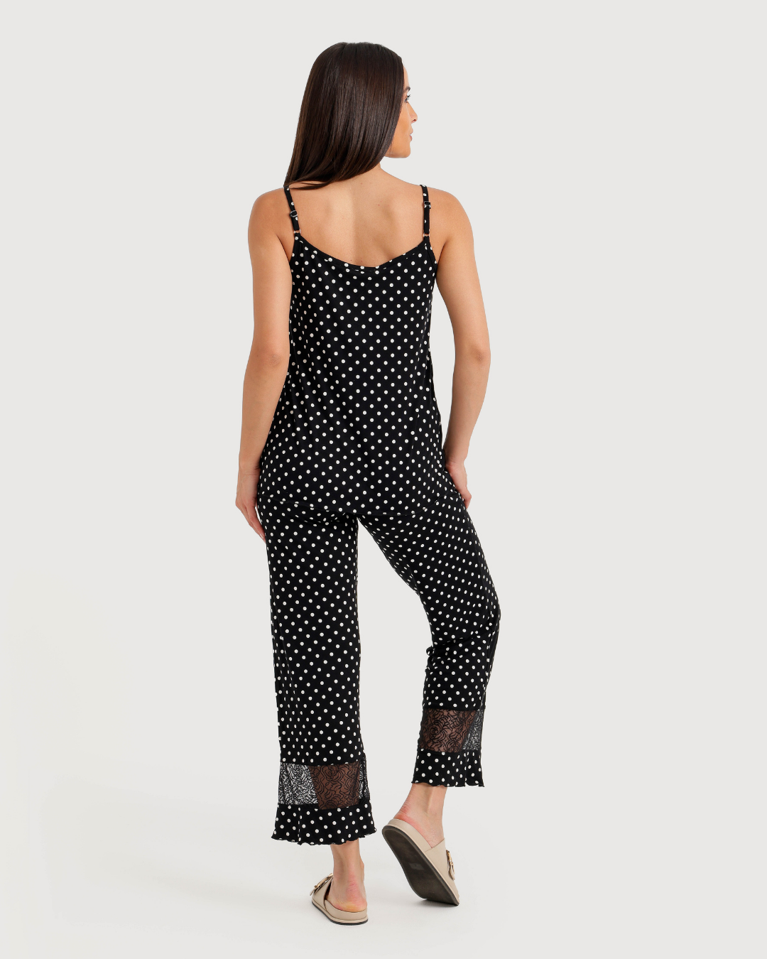 Women's Strap Printed Pants Pajamas