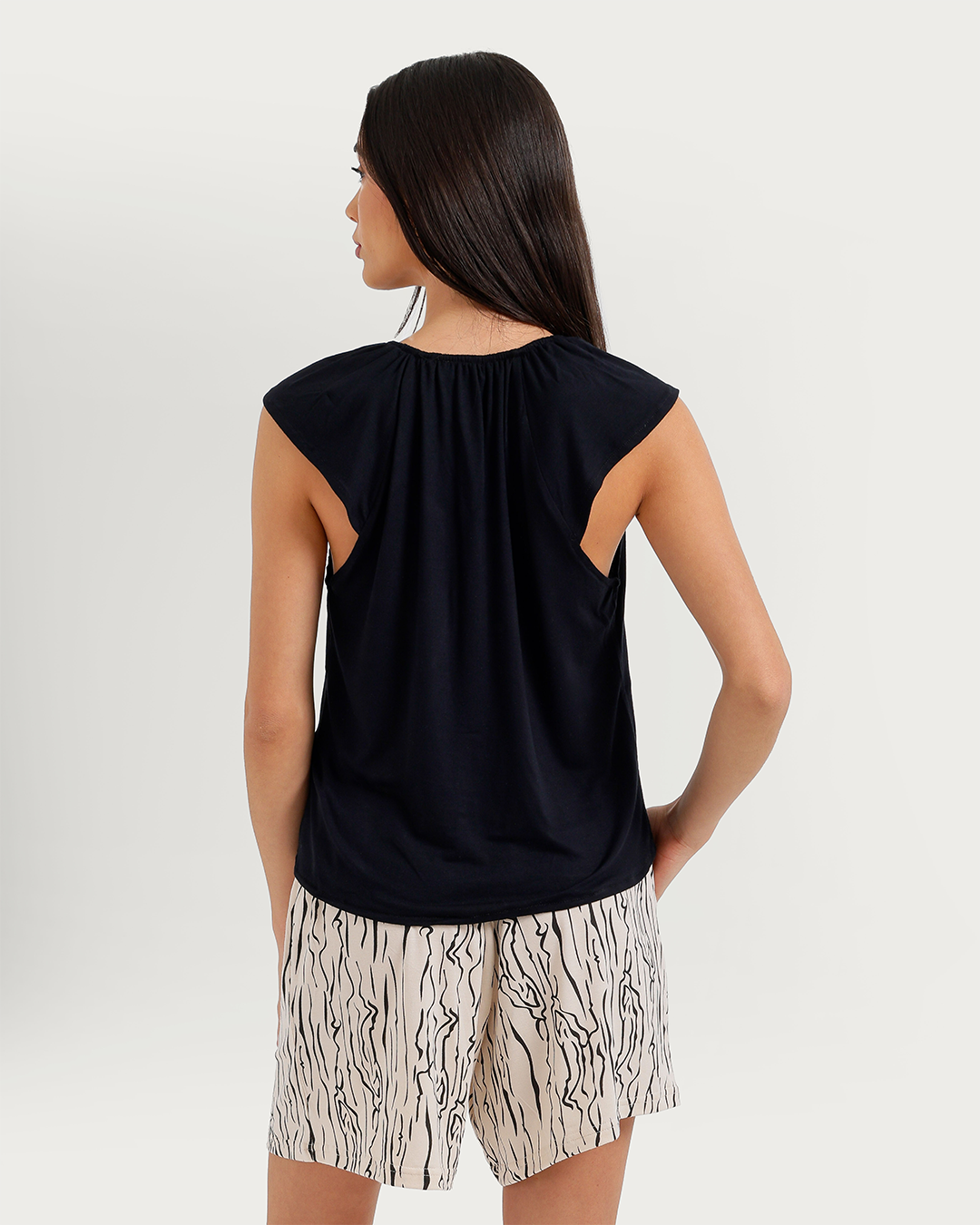 Women's Japanese printed shorts pajamas