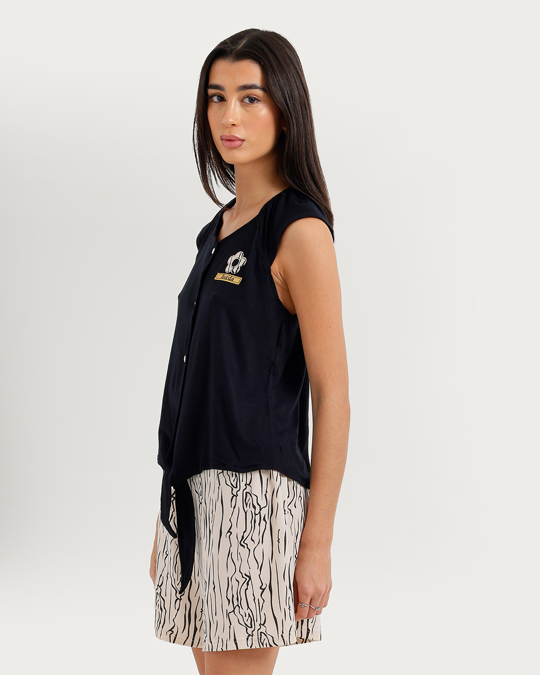 Women's Japanese printed shorts pajamas