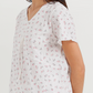 Women's half-sleeve jacquard pants pajamas