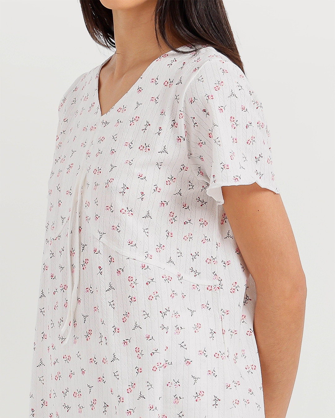 Women's half-sleeve jacquard pants pajamas