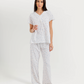 Women's half-sleeve jacquard pants pajamas