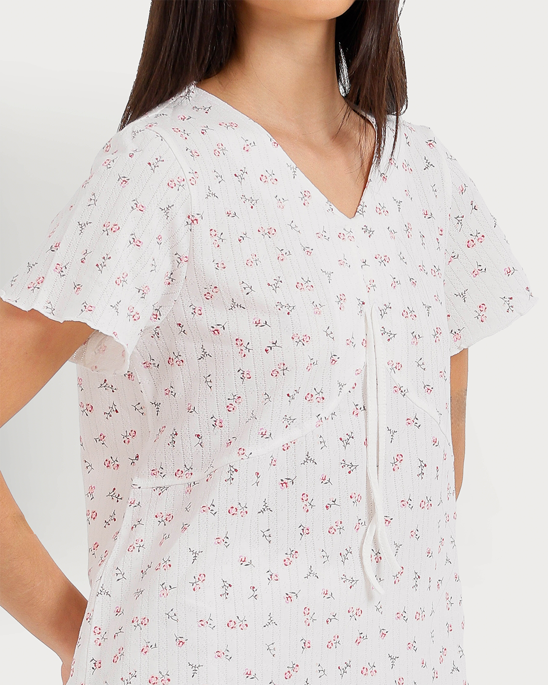 Women's half-sleeve jacquard pants pajamas