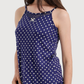 Women's Cotton Strap Shorts Pajamas with Print