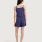 Women's Cotton Strap Shorts Pajamas with Print