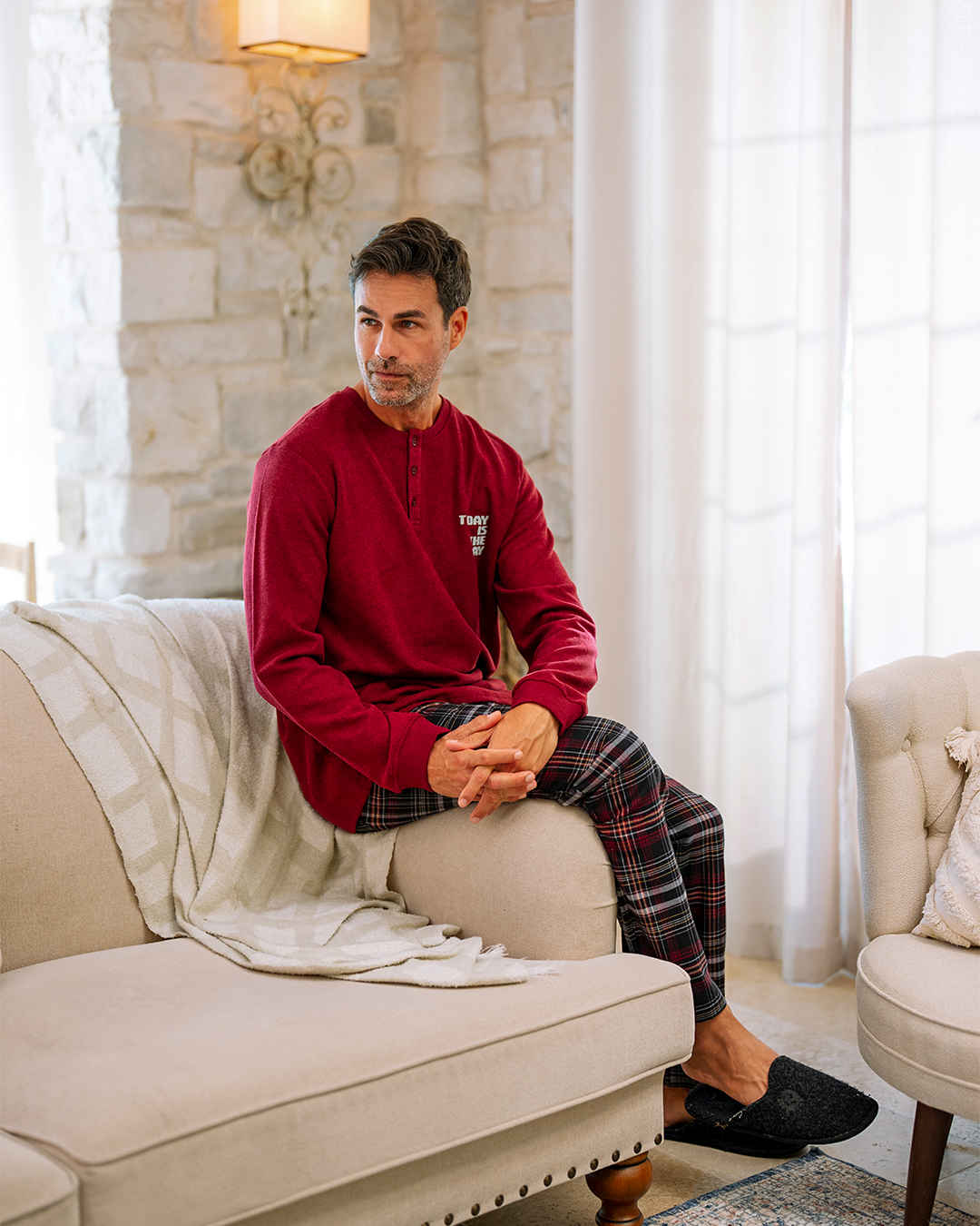 بيجاما بنطلون كاروهات