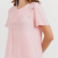 Women's Long Half Sleeve Jalabiya with Flower Branches