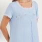 Women's Half Sleeve Jalabiya with Lace