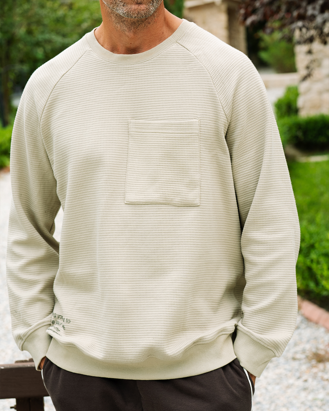 بيجاما بنطلون ميلتون و توب كم طويل بجيب