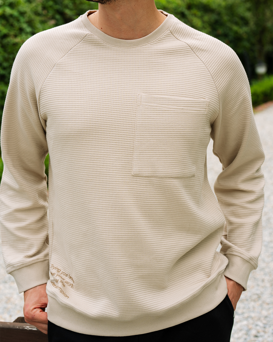 بيجاما بنطلون ميلتون و توب كم طويل بجيب