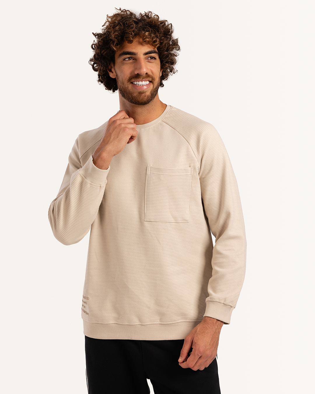 بيجاما بنطلون ميلتون و توب كم طويل بجيب