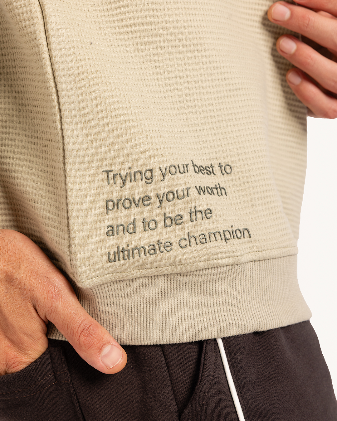 بيجاما بنطلون ميلتون و توب كم طويل بجيب