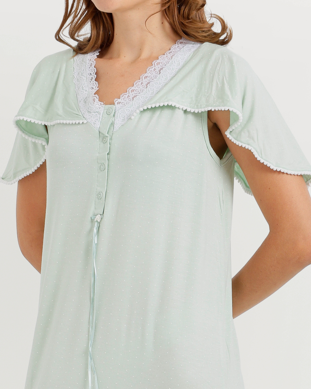 Women's Long Half Sleeve Jalabiya with Print