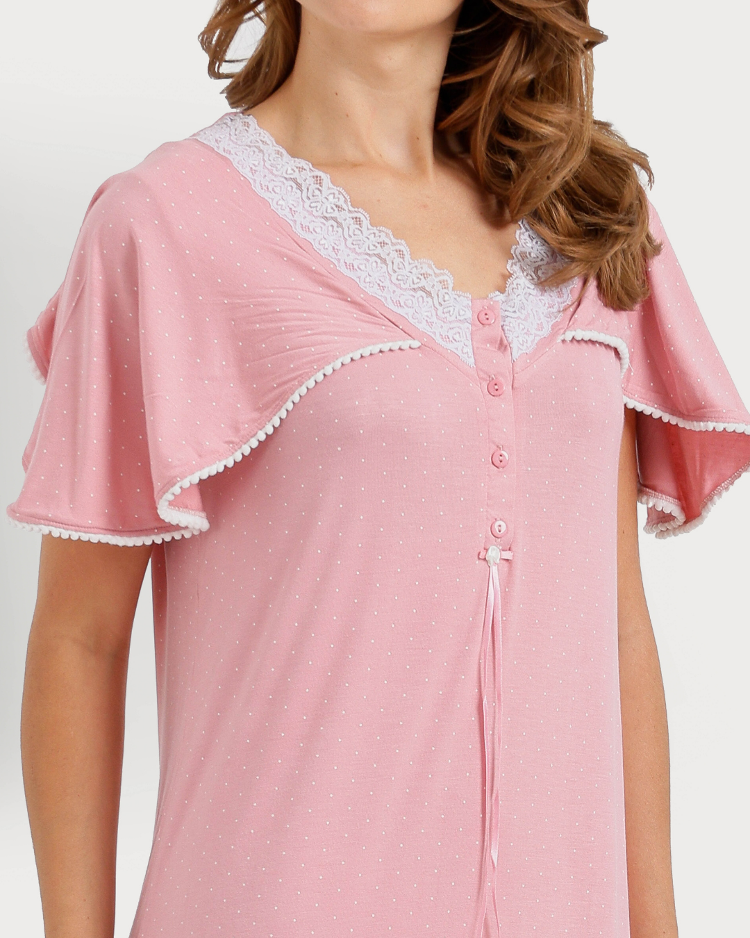 Women's Long Half Sleeve Jalabiya with Print