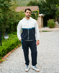 طقم رياضي رجالي بكم و كابيشوه و بنطلون الاوقات السعيده