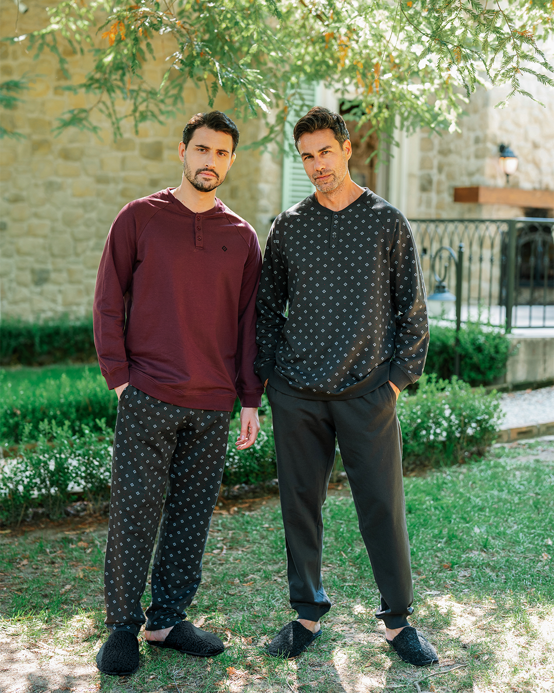 بيجاما بكم و بنطلون اشكال هندسيه صغيره