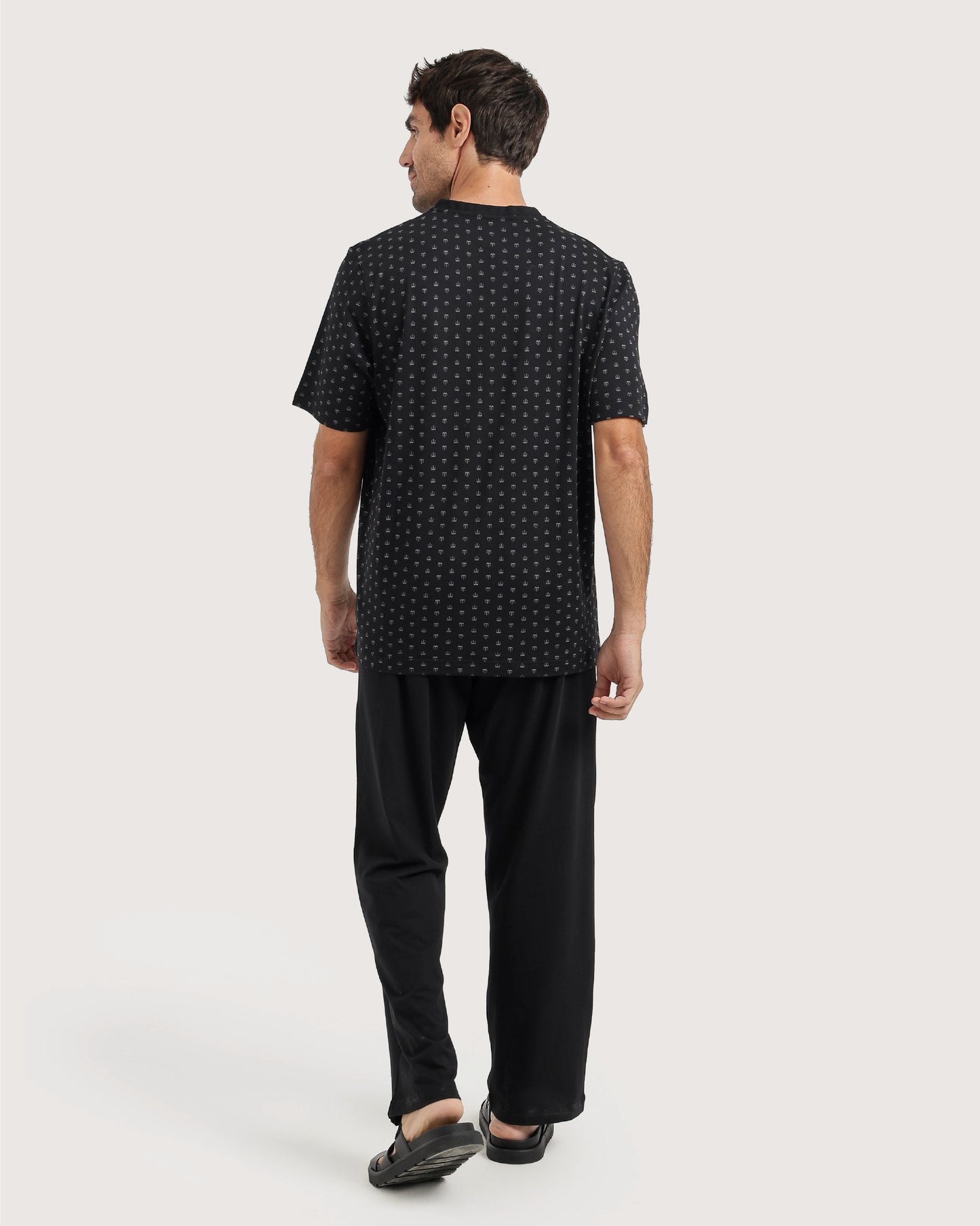 Classic men's look with crown pajamas