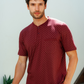 Man with an elegant classic look in a pajama with a distinctive geometric pattern