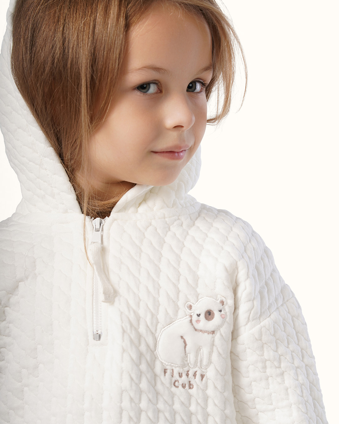Quilted Bubble Gum Girls Hooded Set
