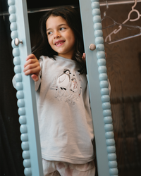 بيجاما كًم طويل و بنطلون  الوان متداخله