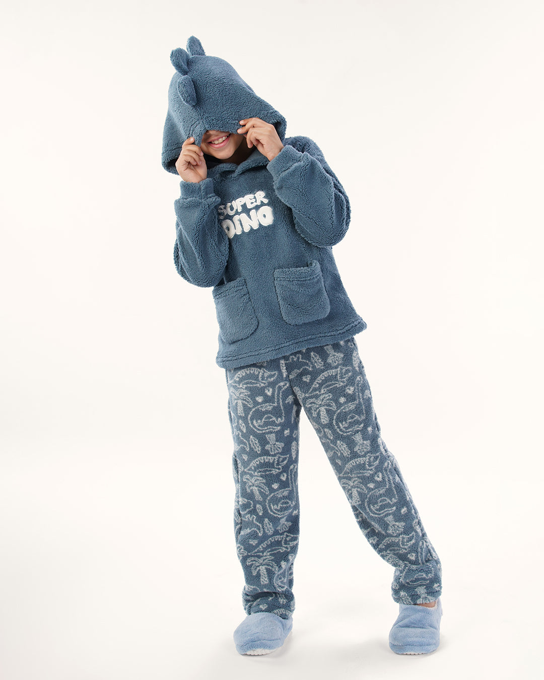 Pajama with a hoodie Super Dino