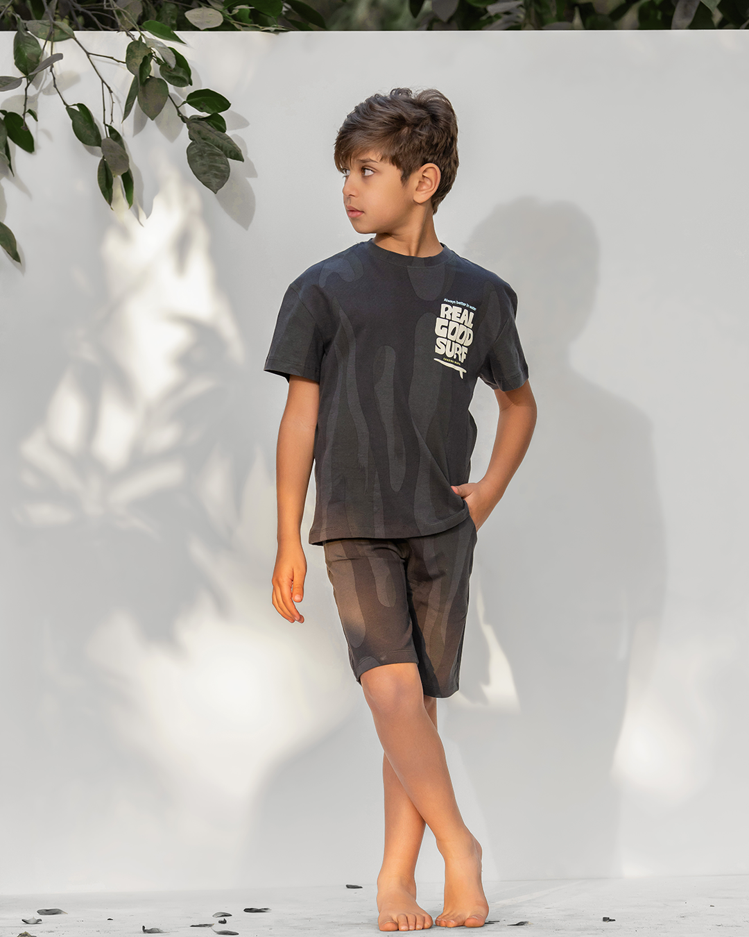 Real Good Boys' pajama half sleeve shorts