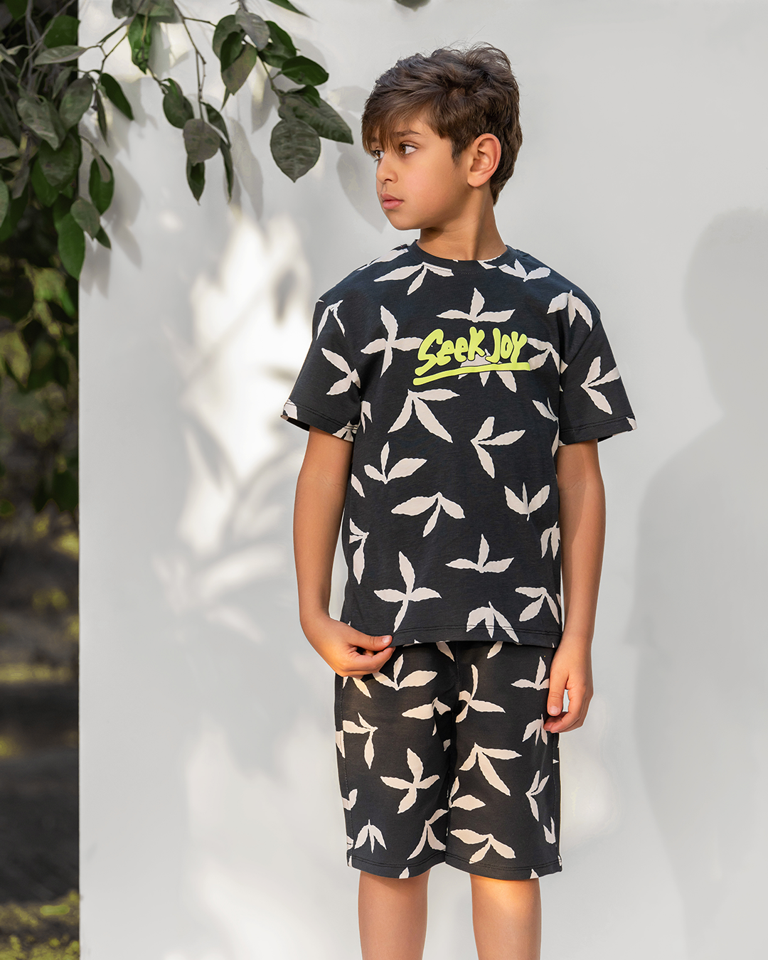 Boys' pajama shorts Seeking fun