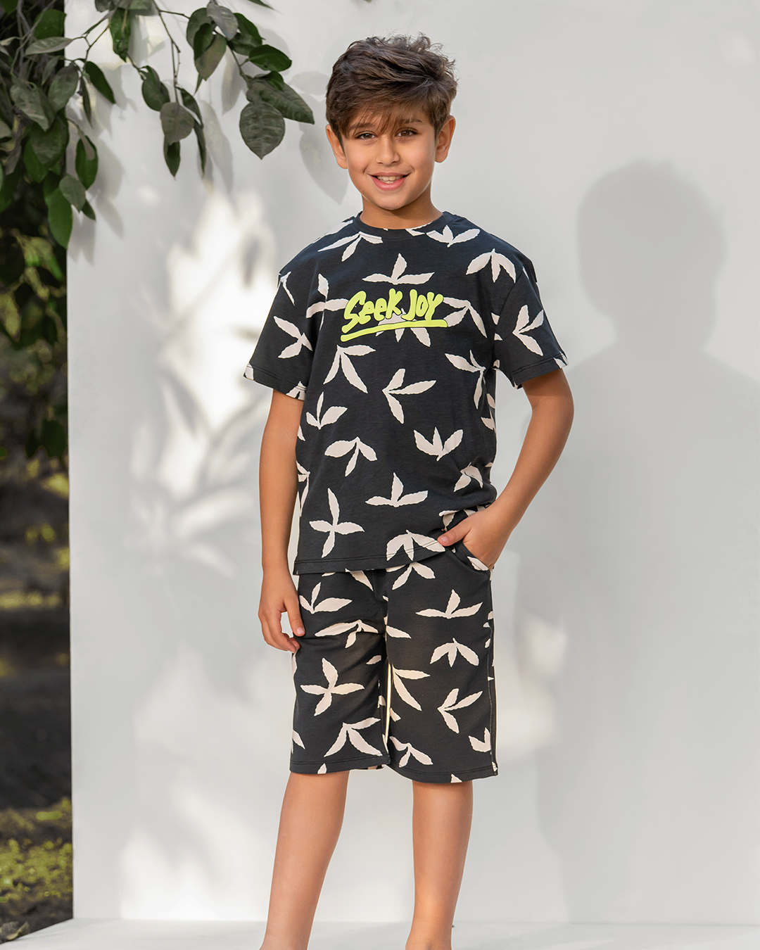 Boys' pajama shorts Seeking fun