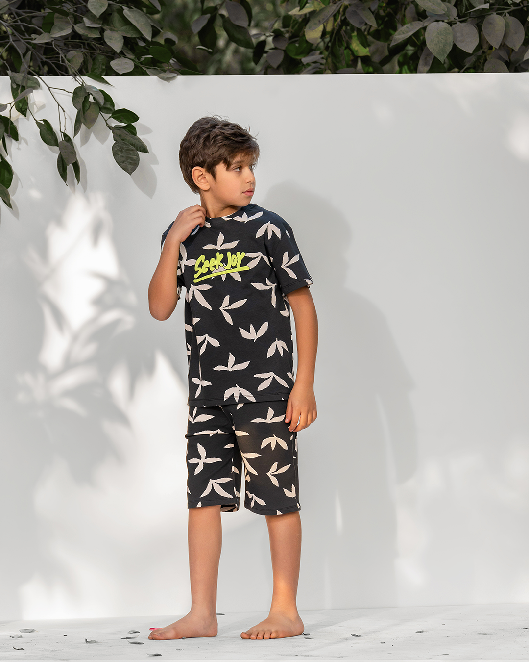 Boys' pajama shorts Seeking fun
