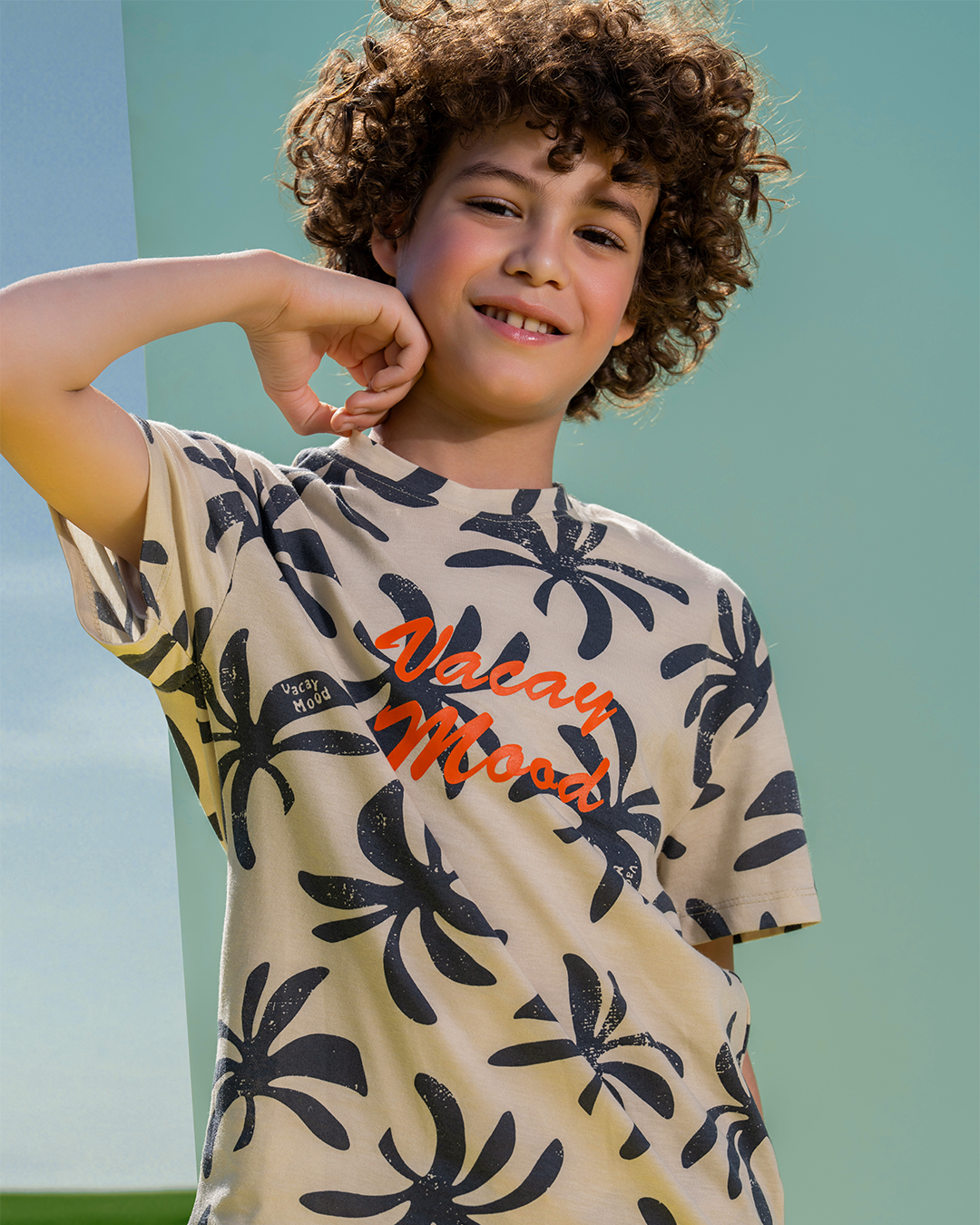 Vacay mode Boys' pajama half sleeve shorts
