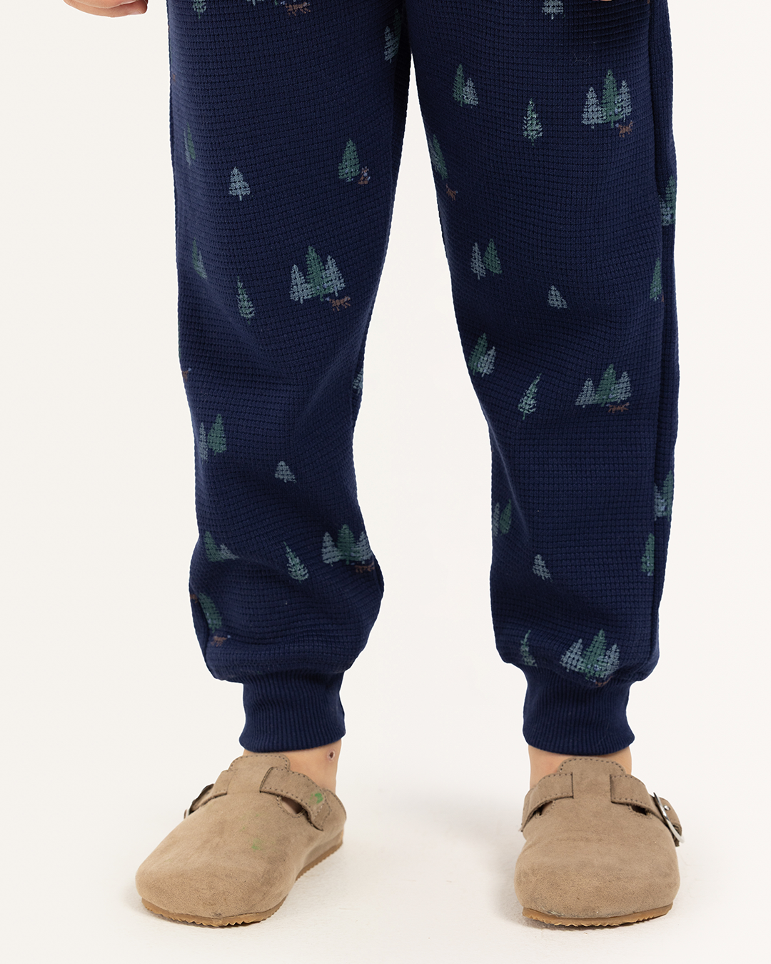 بيجاما بزراير أشجار الكريسماس