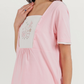 Women's Half Sleeve Pajama with Buttoned Pants