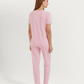 Women's pajamas with short legs and wide pants
