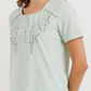 Women's pajamas with short legs and wide pants