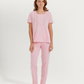 Women's pajamas with short legs and wide pants