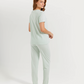 Women's pajamas with short legs and wide pants