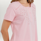 Women's pajamas with short legs and wide pants