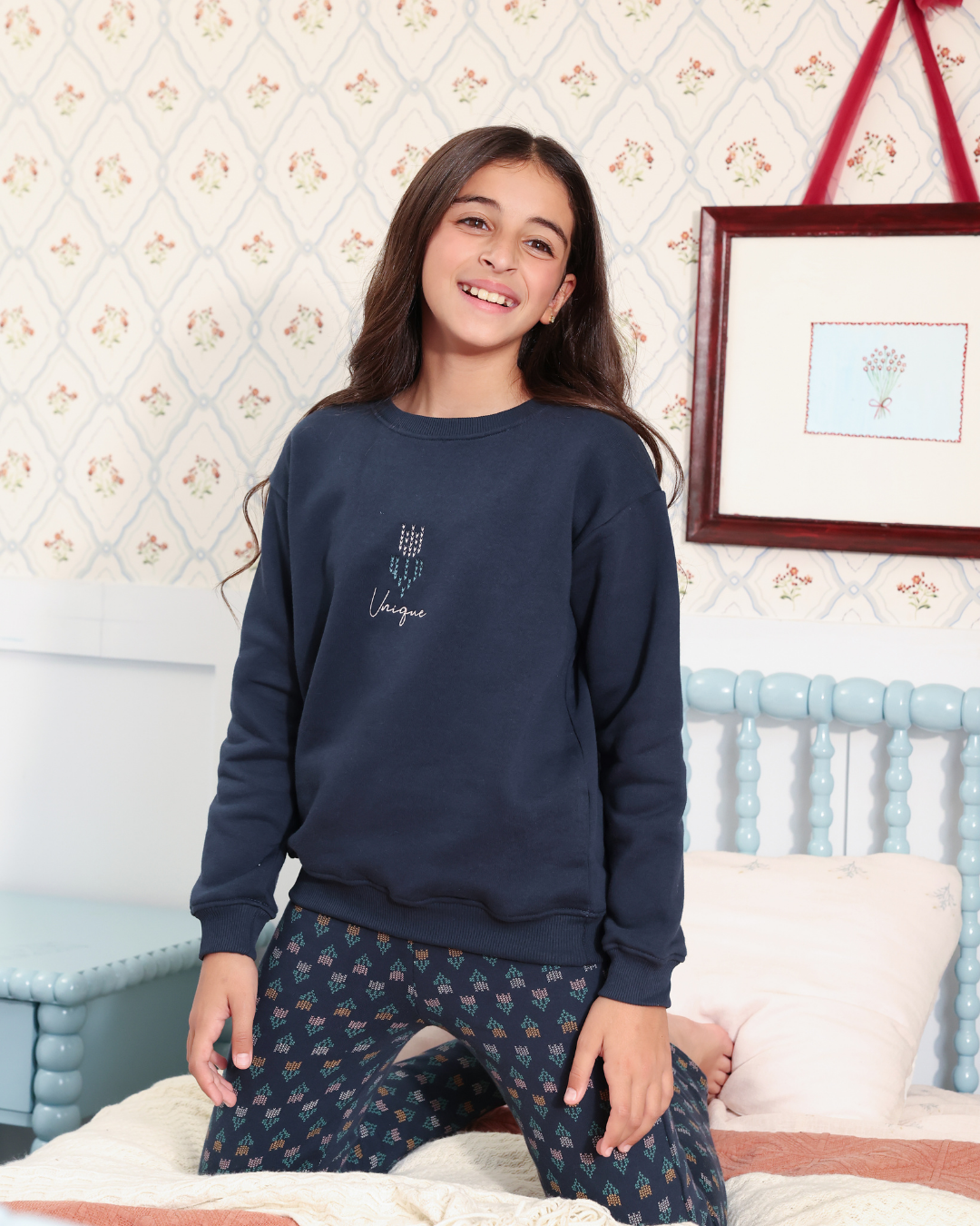 بيجاما زهور دافئة