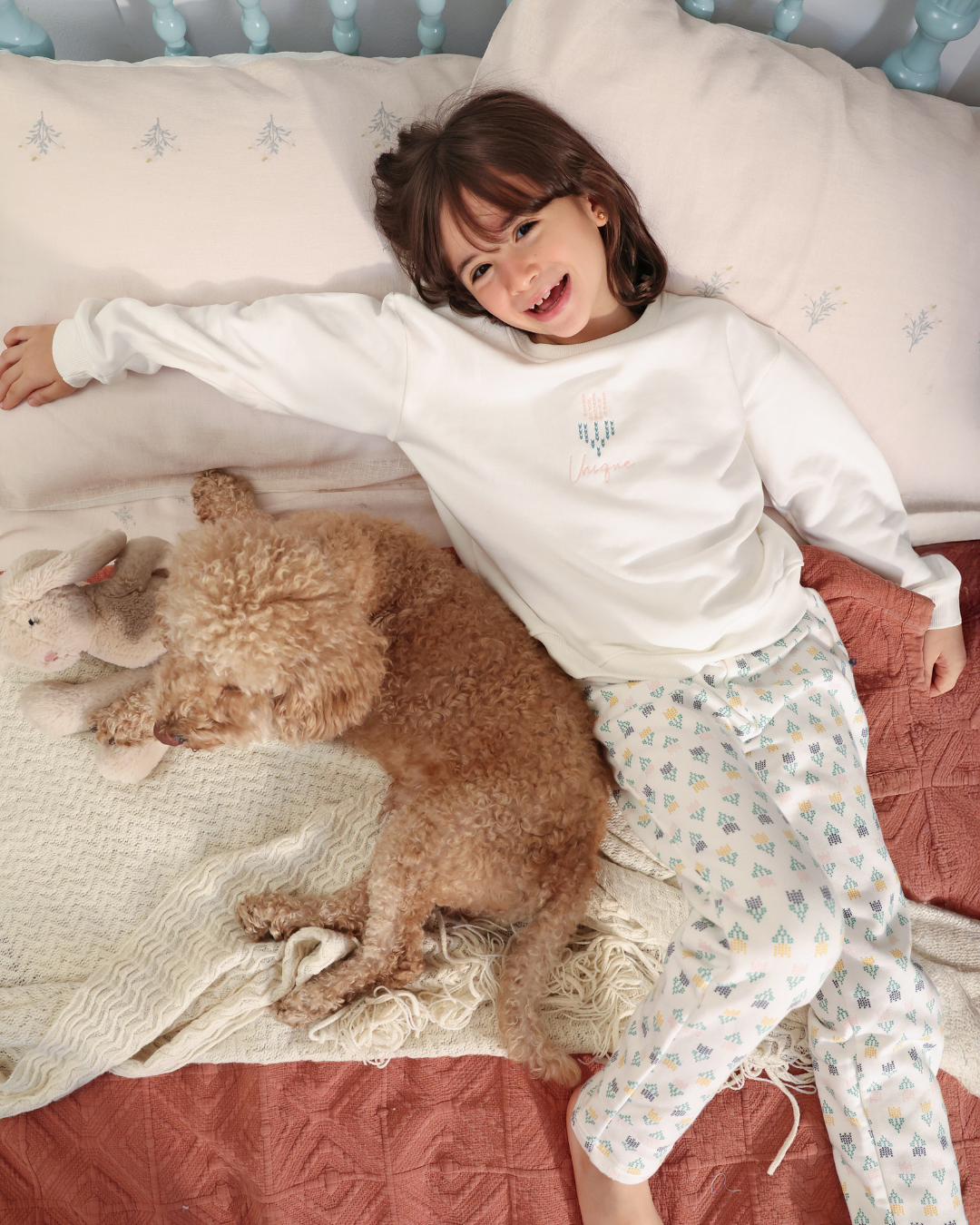 بيجاما زهور دافئة