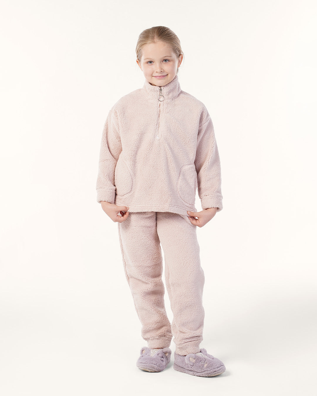 Girls' Teddy Bear Hug Set with zipper 