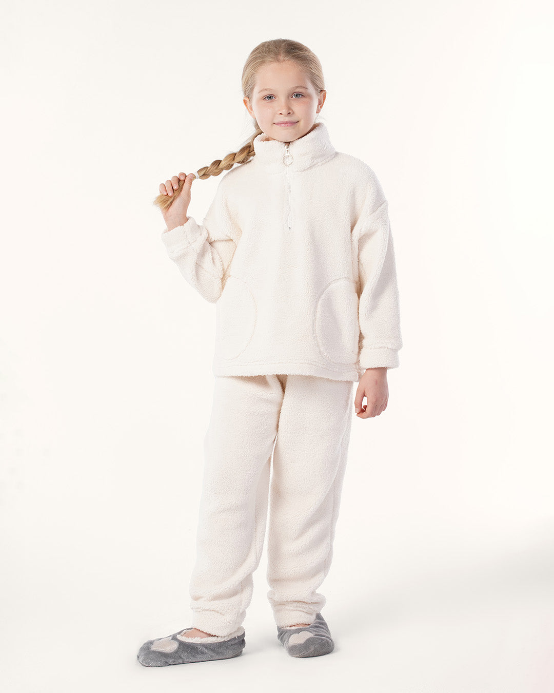 Girls' Teddy Bear Hug Set with zipper 