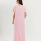 Women's long half-sleeve embroidered jalabiya