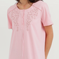 Women's long half-sleeve embroidered jalabiya