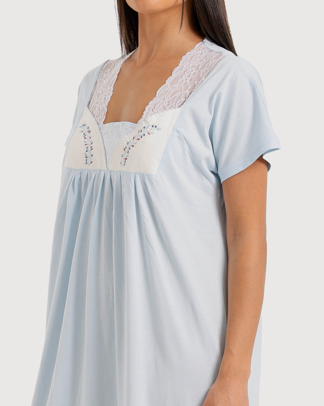 Long Women's Jalabiya Half Sleeve with Embroidery