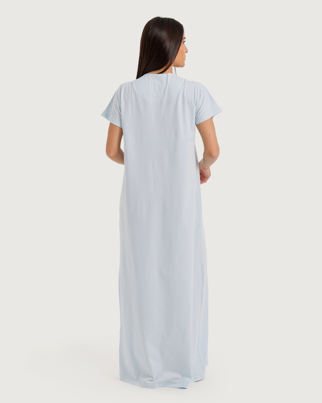 Long Women's Jalabiya Half Sleeve with Embroidery